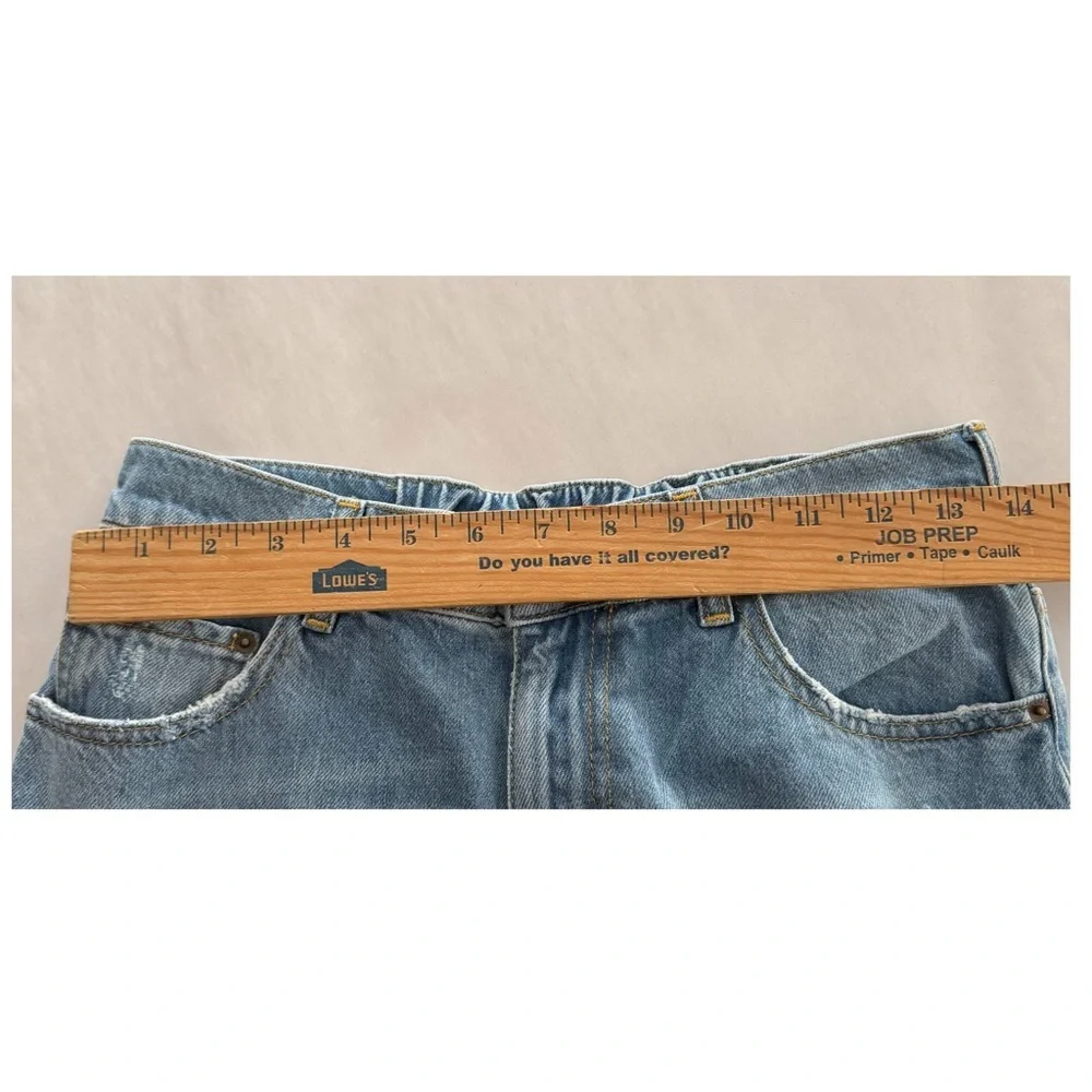 SER.O.YA Maggie Mid Rise 90s Style High Waist Vintage Straight Jean In Mojave 26 - Picture 13 of 14